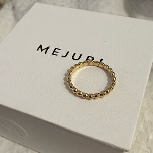 Mejuri // Metallic Sphere Ring Size 8